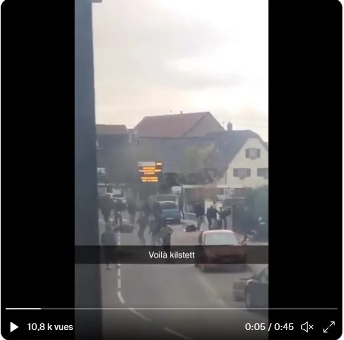 Bagarre générale dans les rues de Kilstett